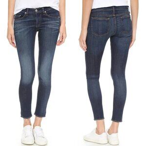 Rag & Bone Mid-Rise Slim Fit Capri Jeans In Orson Size 25
